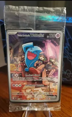 Team Rocket's Wobbuffet 203, Pokemon Scarlet & Violet Promo Cards Sealed 💜 - Image 1