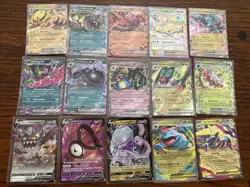 15 ALL ULTRA RARE Pokemon Cards Lot (Vs & ex) No Duplicates No Bulk Near Mint - Image 1