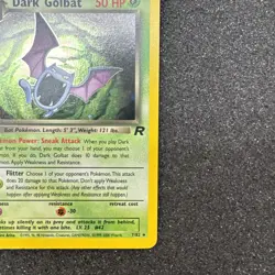 Dark Golbat - 7/82 - Pokemon Team Rocket 1st Edition Holo Rare Card WOTC LP - Image 4