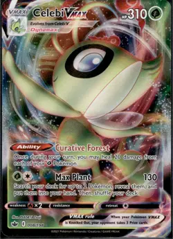 Celebi VMAX - 008/198 - Pokemon Chilling Reign Sword & Shield Ultra Rare Card NM - Image 1