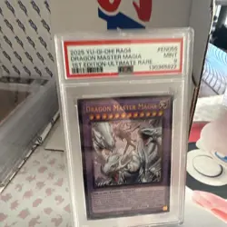 Yu-Gi-Oh! TCG Dragon Master Magia Prismatic Ultimate Rare Card RA04-EN055 PSA 9 - Image 1