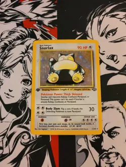 Snorlax 11/64 1st Edition Holo Rare - Pokemon Jungle TCG Card - MP - Image 1