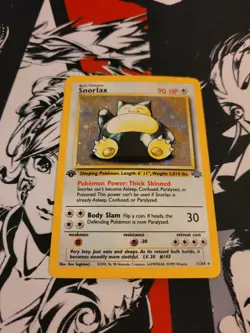 Snorlax 11/64 1st Edition Holo Rare - Pokemon Jungle TCG Card - MP - Image 4