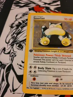 Snorlax 11/64 1st Edition Holo Rare - Pokemon Jungle TCG Card - MP - Image 5