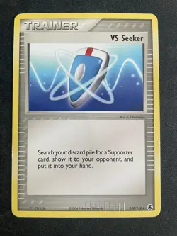 VS Seeker 100/112 Fire Red & Leaf Green Trainer Uncommon Pokemon TCG Card LP - Image 1