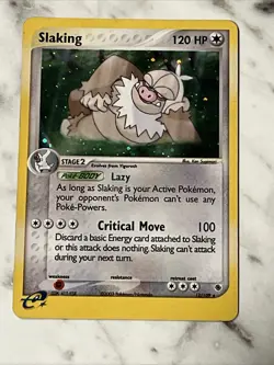 Pokemon TCG Slaking Holo Rare Card 12/109 Ruby and Sapphire Edition MP - Image 3