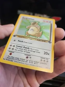 Kangaskhan Pokemon Card 90 HP Holo Rare Wizards of the Coast 1st Edition - Image 4