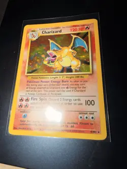 Pokemon Base Set Charizard 4/102 Base Set Holo Rare Pokemon TCG Card - Image 1