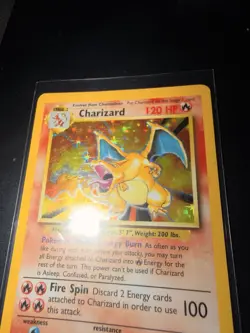 Pokemon Base Set Charizard 4/102 Base Set Holo Rare Pokemon TCG Card - Image 2