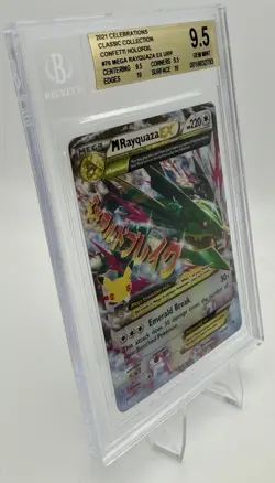 Pokemon Celebrations 76 Mega Rayquaza EX BGS 9.5 Gem Mint Holo Ultra Rare Card - Image 3