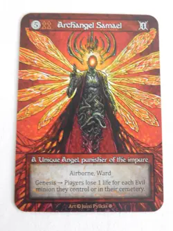 Archangel Samael Non-Foil Sorcery Contested Realm Gothic Unique Card TCG - Image 1