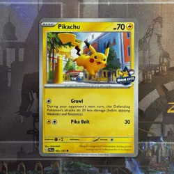 Pikachu Pokemon Card Rain City Showcase NBA Preseason Game 2024 Promo Seattle - Image 1