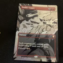 1x Sozin's Comet - 0309, Borderless Art Foil, Magic the Gathering, MTG NM - Image 1