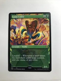 Lotus Cobra - (Showcase) Zendikar Rising Rare (PACK FRESH) MTG TCG - Image 1