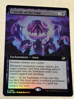 mtg borderless foil Chorale of the Void, Edge of Eternities, unplayed - Image 1