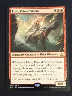 1x Etali, Primal Storm (100) Rivals of Ixalan LP MTG Magic the Gathering x1 MKE - Image 1