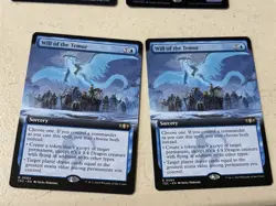 2 x mtg borderless Will of the Temur, Tarkir Dragonstorm Commander, unplayed - Image 1