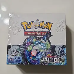 Pokemon Stellar Crown Booster Box - Scarlet & Violet TCG New Sealed Tight Wrap - Image 1