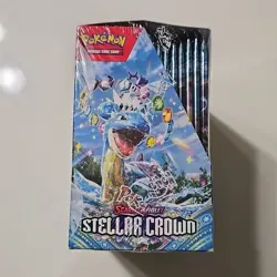 Pokemon Stellar Crown Booster Box - Scarlet & Violet TCG New Sealed Tight Wrap - Image 2