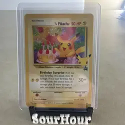 Birthday Pikachu Holo 24 Celebrations Classic Collection Pokemon 2021 NM - Image 1