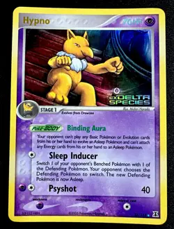 Hypno 23/113 NM EX Delta Species Holo Stamped Rare Pokemon TCG Near Mint - Image 1