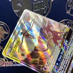 Espeon & Deoxys GX Tag Team SM240 Holo Pokemon TCG LP - Image 4