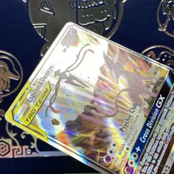 Espeon & Deoxys GX Tag Team SM240 Holo Pokemon TCG LP - Image 5