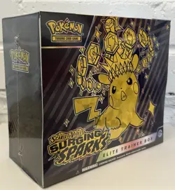 Pokemon TCG Surging Sparks ETB Elite Trainer Box - Factory Sealed - Image 1