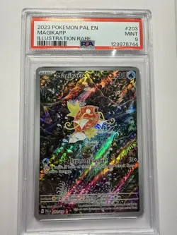 2023 POKEMON PAL EN-PALDEA EVOLVED ILLUSTRATION RARE #203 MAGIKARP PSA 9 - Image 1