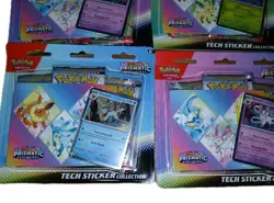 (Set of 6) Pokemon TCG Prismatic Evolutions Tech Sticker Collection New Sealed - Image 4