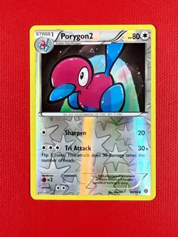 2015 Pokemon Ancient Origins - Porygon2 #65/98 Reverse Holo - Image 1