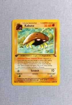 Pokemon TCG - 1st Edition Kabuto - Fossil set 50/62 - Image 1
