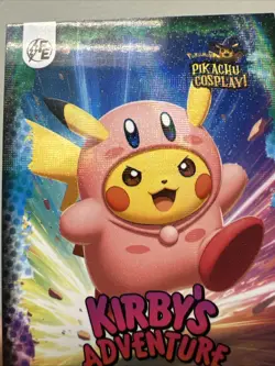 POKEMON PIKACHU COSPLAY - KIRBY'S ADVENTURE #170 * GALAXY HOLO - Image 2