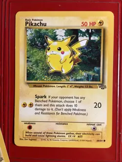 PIKACHU - Jungle Set - 60/64 - Common - Pokemon Unlimited Edition - Image 1