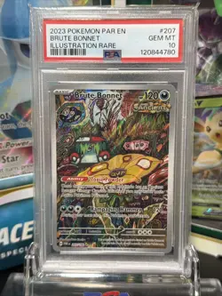 POKEMON PARADOX RIFT BRUTE BONNET 207/182 PSA 10 ILLUSTRATION RARE GEM MINT - Image 1
