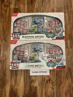 Pokemon TCG Scarlet Violet 151 Blooming Waters Premium Collection Box 2x Lot New - Image 1