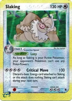 Damaged Slaking - 12/109 - Holo Rare - Reverse Holo Pokemon Ruby & Sapphire - Image 1