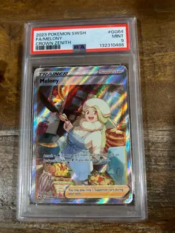 Pokemon 2023 SWSH Crown Zenith Full Art TRainer MELONY #GG64 PSA 9 Mint RARE 4 - Image 1