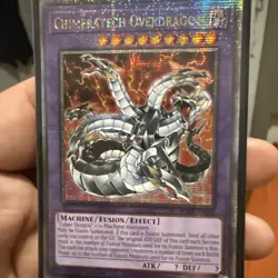 Yugioh Chimeratech Overdragon RA03-EN166 Quarter Century Secret Rare - Image 1