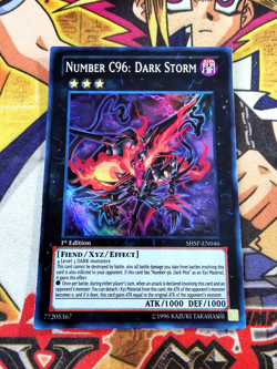 Number C96: Dark Storm shsp-en046 1st Edition (NM) Super Rare Yu-Gi-Oh! - Image 1