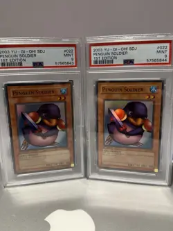 2003 Yugioh Penguin Soldier 1st Edition SDJ Both Included - Image 1