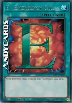 E - EMERGENCY CALL (E - Emergenza) • Ultra R Argento • BLC1 EN032 • 1Ed • Yugioh - Image 1