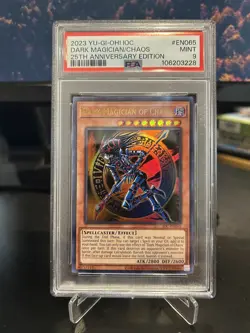Yugioh Dark Magician of Chaos 25th Anniversary IOC-EN065 PSA 9 - Image 1