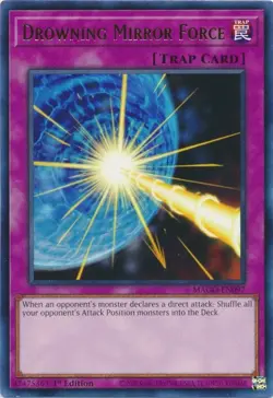 Yugioh Drowning Mirror Force MAGO-EN097 1st Edition Gold Rare M/NM - Image 1