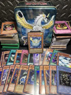 | Yugioh Crystal Beast Sapphire CT04 Tin Lot + Foils, Rares, Commons NM-HP | - Image 1