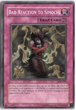 Yugioh - Bad Reaction to Simochi LOD-093 Unlimited - Legacy of Darkness - Image 1