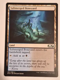 Submerged Boneyard - Magic 2019 Core Set M19 - Magic the Gathering MTG Nice! - Image 1