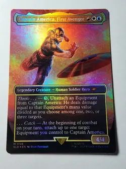 Captain America, First Avenger (Rainbow Foil) Secret Lair Drop Foil - Image 1
