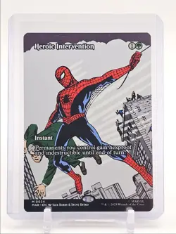 HEROIC INTERVENTION 2025 MTG MARVEL SPIDER-MAN BORDERLESS REGULAR Q0646 - Image 1