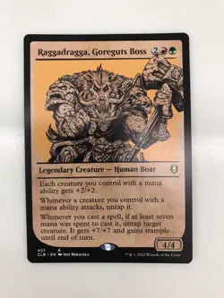 Raggadragga Goreguts Boss Showcase MTG Magic the Gathering Card NM Near Mint CLB - Image 1